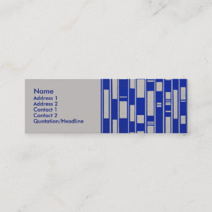 Carte De Visite Mini Résumé inspiré par textile africain - V2