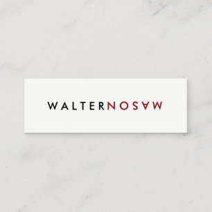 Carte De Visite Mini Retourner lettre