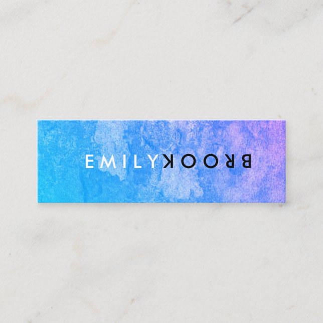 Carte De Visite Mini Retourner lettre (Devant)