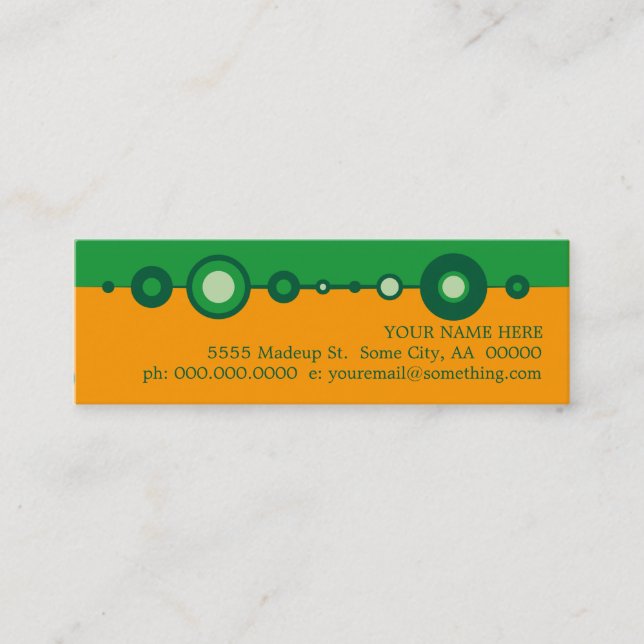 Carte De Visite Mini Retours (Devant)