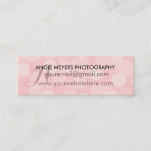 Carte De Visite Mini Rêve rose