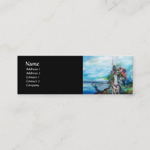 Carte De Visite Mini RIDERS DANS LA TEMPÊTE noir blanc bleu