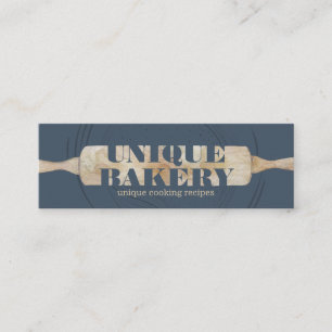 Carte De Visite Mini Rouleau de pâtisserie unique à deux lignes personn