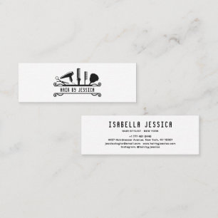 Carte De Visite Mini Salon de coiffure professionnel Salon élégant