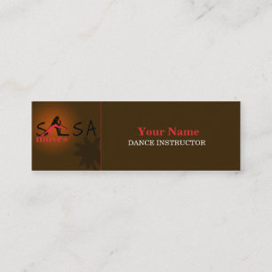 Carte De Visite Mini Salsa Moves - Business, Profil Card