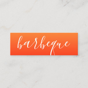 Carte De Visite Mini script barbecue