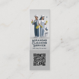 Carte De Visite Mini Service de nettoyage de maison moderne ménage