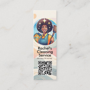 Carte De Visite Mini Service de nettoyage de maison moderne ménage
