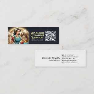Carte De Visite Mini Service de nettoyage de maison moderne ménage