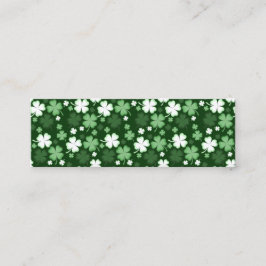 Carte De Visite Mini Shamrock vert, Signet de la Saint-Patrick