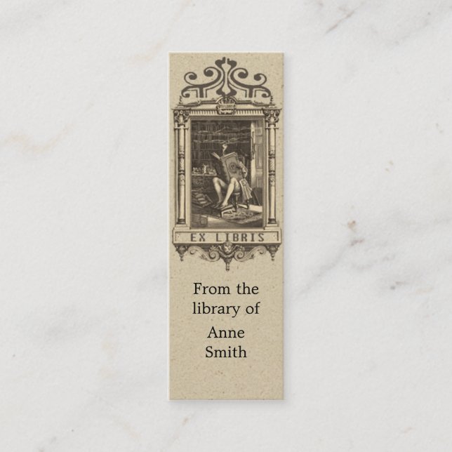 Carte De Visite Mini Signet antique d'illustration (Devant)