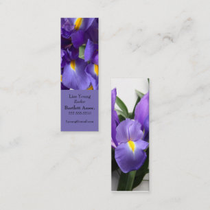 Carte De Visite Mini Signet de bouquet iris néerlandais