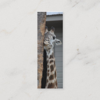 Carte De Visite Mini Signet "de girafe timide"