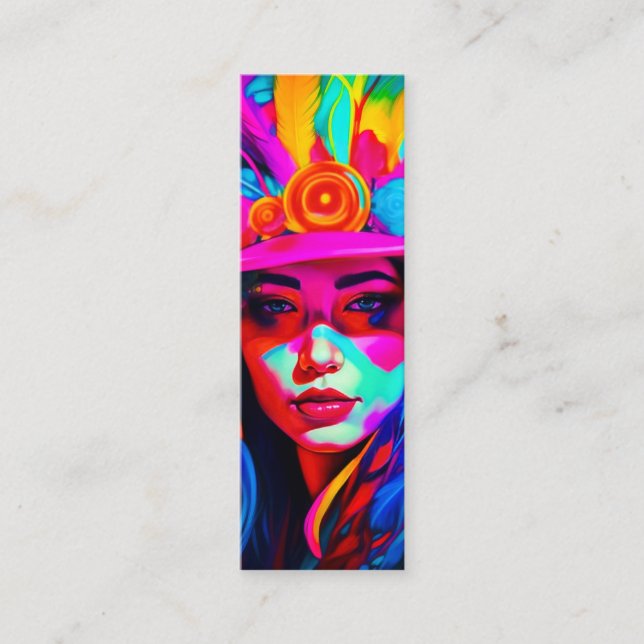 Carte De Visite Mini Signet de Muse dynamique (Devant)