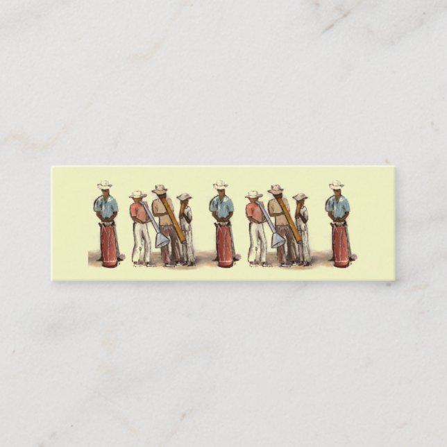 Carte De Visite Mini Signet des musiciens haïtiens (Devant)