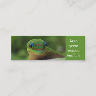 Carte De Visite Mini Signet vert de Gecko