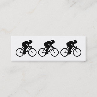 Carte De Visite Mini Silhouette de cycliste
