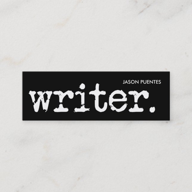 Carte De Visite Mini simple et au point (Devant)