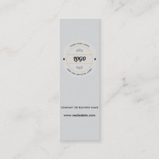 Carte De Visite Mini Simple logo d'entreprise rond et texte personnalis