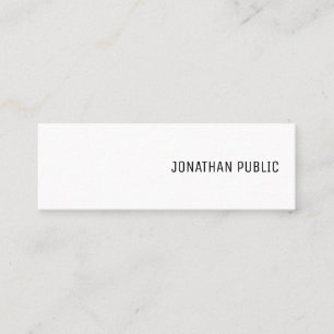 Carte De Visite Mini Simple Modèle moderne Élégant minimaliste élégant 