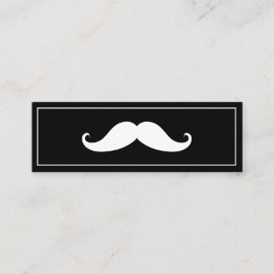 Carte De Visite Mini Simple moderne Moustache Barber Shop Mini Entrepri