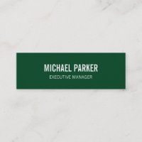 Skinny Forest Green Bold Texte élégant professionn