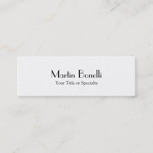 Carte De Visite Mini Slim Spécial Professionnel Unique (Devant)