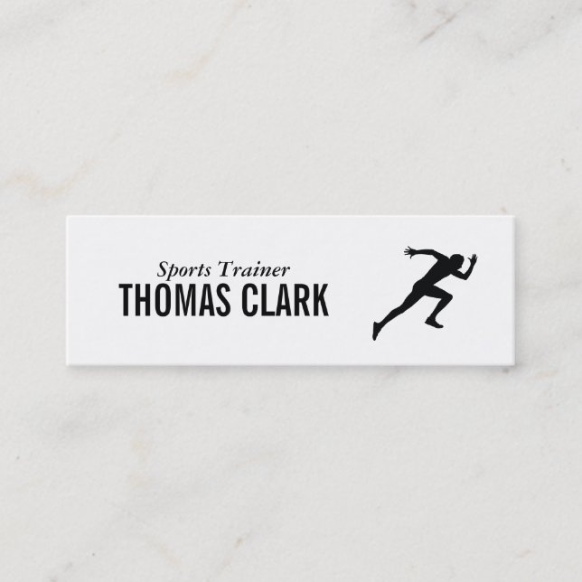 Carte De Visite Mini Sprinter | Entraîneur sportif (Devant)