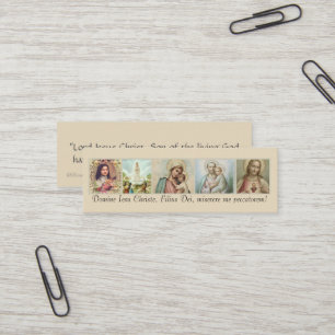 Carte De Visite Mini St Joseph, coeur sacré, Mary, Fatima, Therese