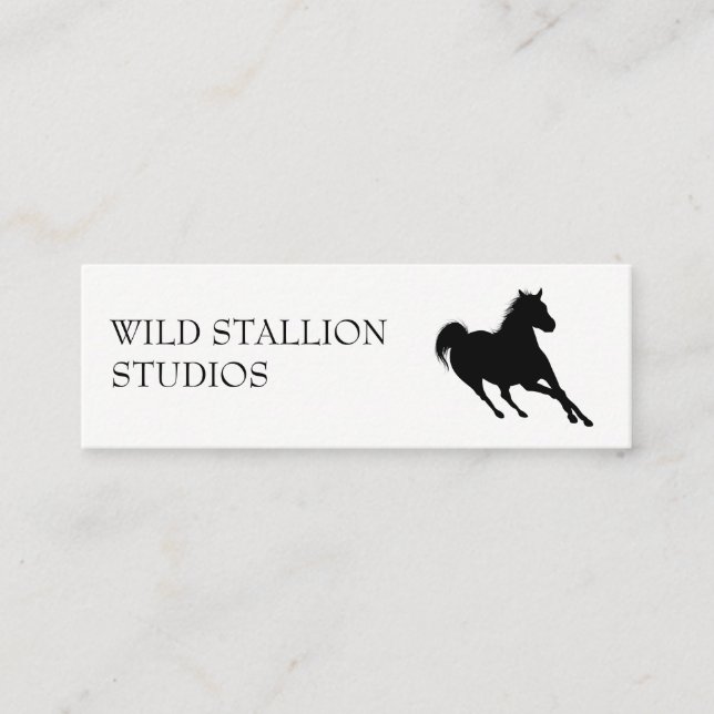 Carte De Visite Mini Stallion | Animal | Productions Vidéo Animation (Devant)