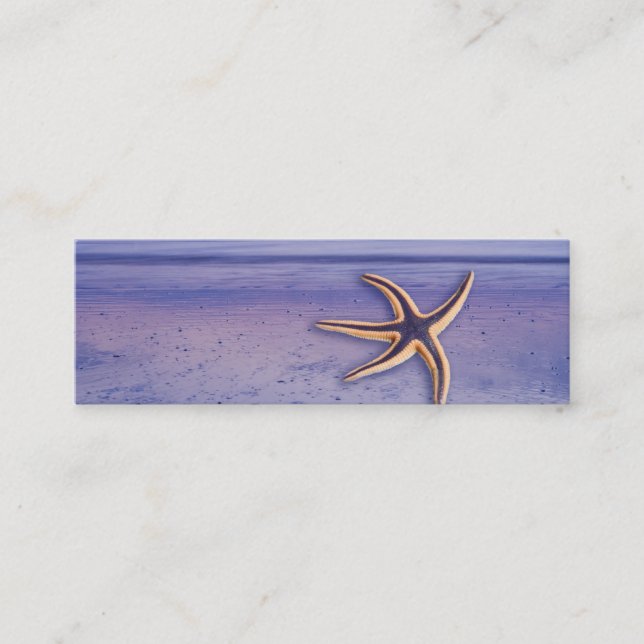 Carte De Visite Mini Starfish sur la plage (Devant)