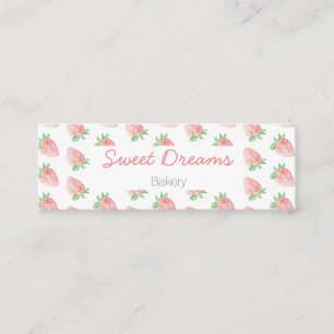 Carte De Visite Mini Strawberry business card mini
