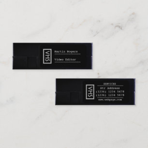 Carte De Visite Mini Style drôle de sembler de faux de VHS