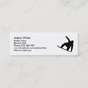Carte De Visite Mini Surfeur