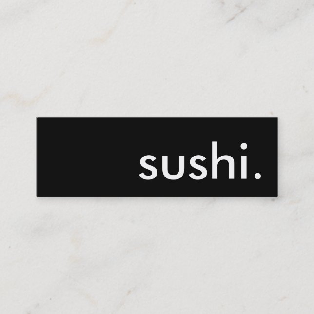 Carte De Visite Mini sushi. (Devant)