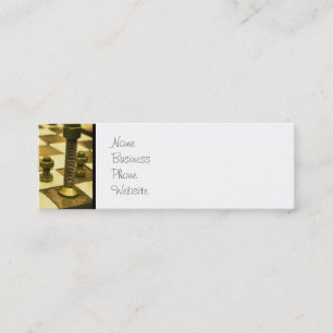 Carte De Visite Mini Tableau d'échecs cool avec des noeuds et des boulo