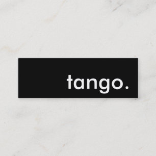 Carte De Visite Mini tango.