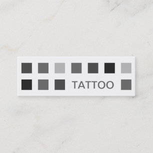 Carte De Visite Mini TATTOO (carrés modernes)