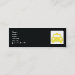 Carte De Visite Mini Taxi - maigre