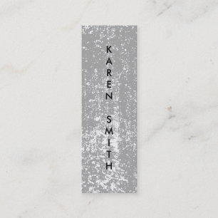 Carte De Visite Mini Texte vertical Style moderne Grunge