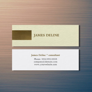 Carte De Visite Mini Texture moderne Cuivre Motif Consultant personnel