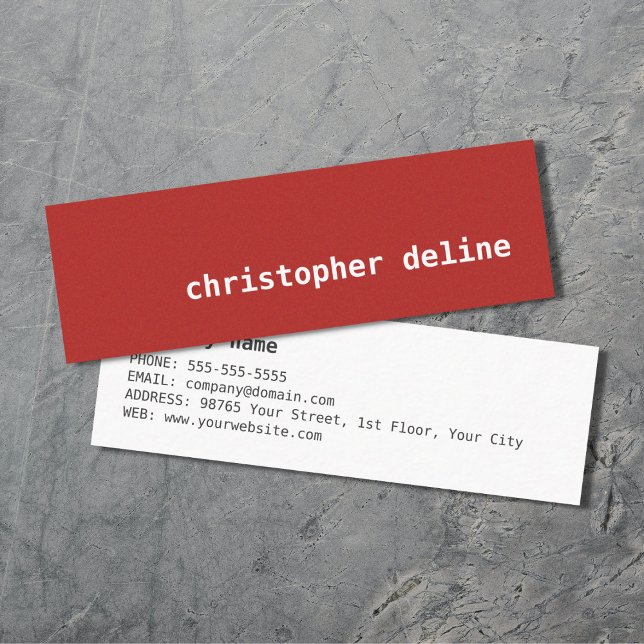 Carte De Visite Mini Texture moderne simple et élégante (Créateur téléchargé)