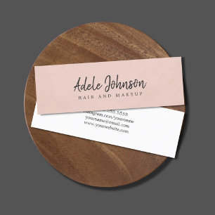 Carte De Visite Mini Texture simple et élégante Rose de beauté