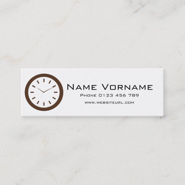 Carte De Visite Mini Time (Devant)