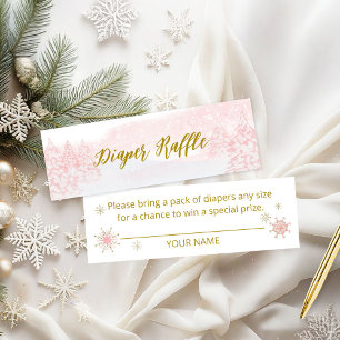 Carte De Visite Mini Tirage au sort de couche pour bébé Noël Santa Baby