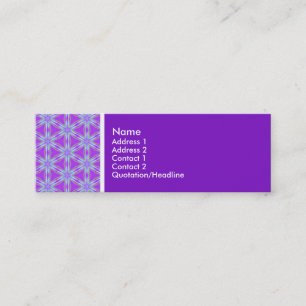 Carte De Visite Mini Ton texture - Terrazzo Motif 02 - Violet