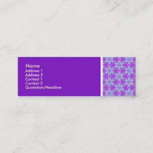 Carte De Visite Mini Ton texture - Terrazzo Motif 02 - Violet