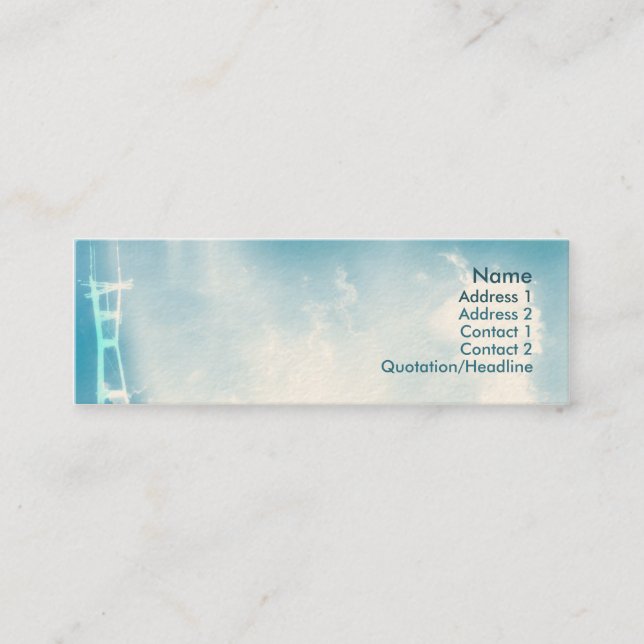 Carte De Visite Mini Tour - maigre (Devant)