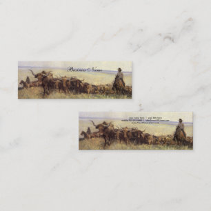 Carte De Visite Mini Troupeau de sentiers au Wyoming par WHD Koerner