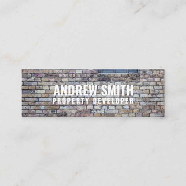 Carte De Visite Mini Twitter personnalisé "Brick Housing" (Devant)